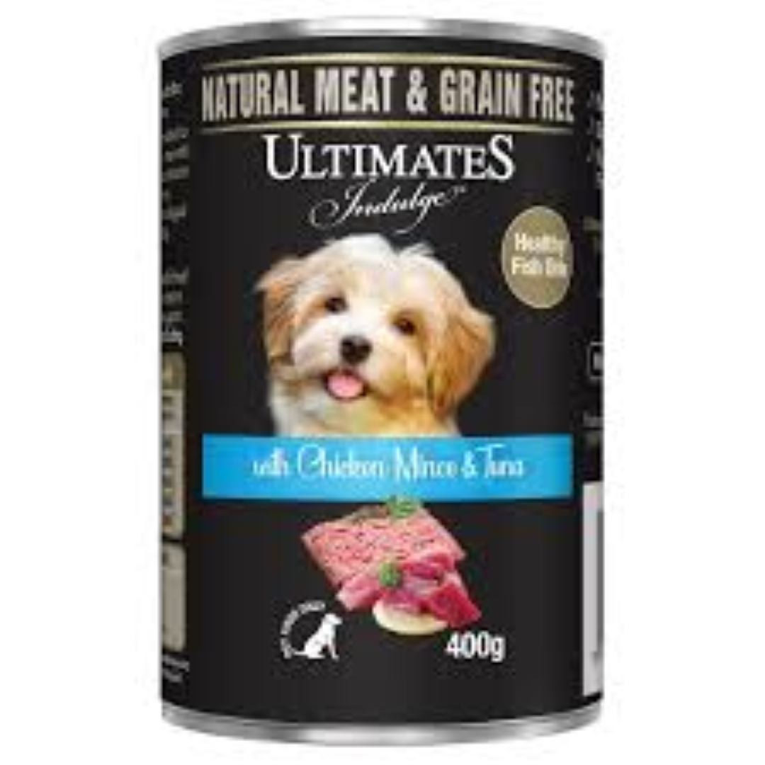 ULTIMATE DOG CAN CHICKEN MINCE & TUNA 400G
